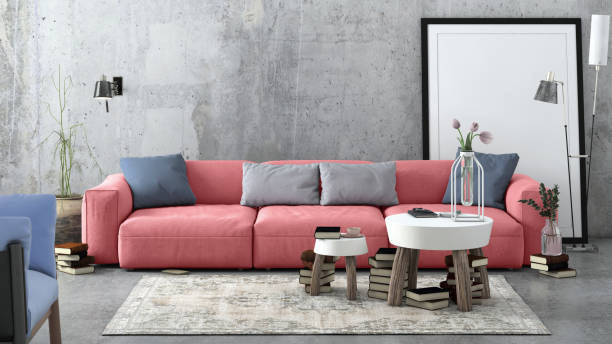 تصویر 3 از مبل راحتی صورتی طوسی ترکیب رنگی متعادل جلوه‌ ای آرامش‌ بخش